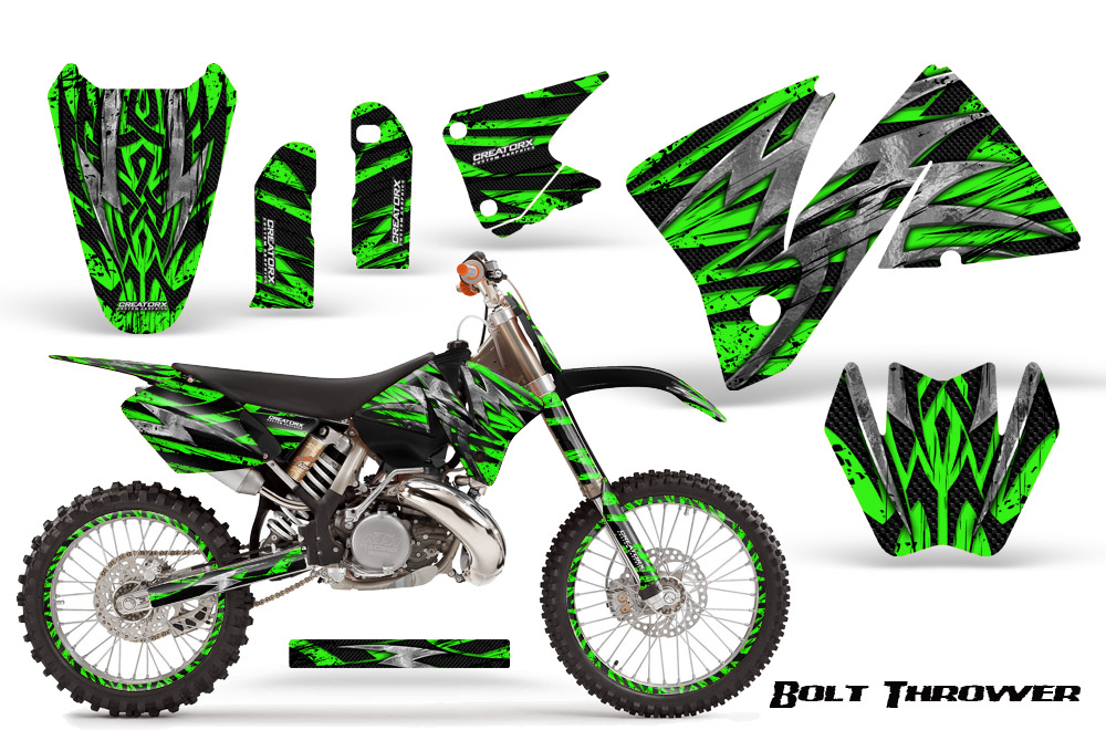 KTM C3 Graphics Kit Bolt Thrower Green NP Rims